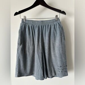 Men's Blue Terry Shorts